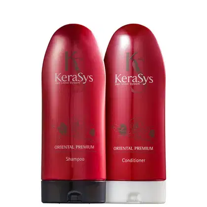 kit Kerasys Oriental Premium Duo com shampoo e condicionador.