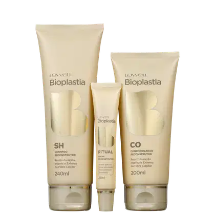 Imagem do produto Kit Lowell Bioplastia Capilar Bioplastia Home Care (3 Produtos)