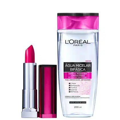 Imagem do produto Kit Beleza na Web Maybelline Amor Cor de Rosa (2 Produtos)