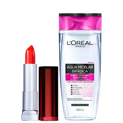 Imagem do produto Kit Beleza na Web Maybelline Boca Quente (2 Produtos)