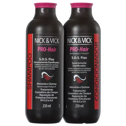 Imagem do produto Kit Nick & Vick PRO-Hair S.O.S Fios Tratamento de Choque (2 Produtos)
