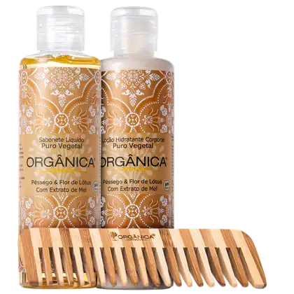 Imagem do produto Kit Orgânica Set Pêssego e Flor de Lótus (3 produtos)