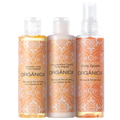 Imagem do produto Kit Orgânica Tri Set Pêssego e Flor de Lótus (3 produtos)