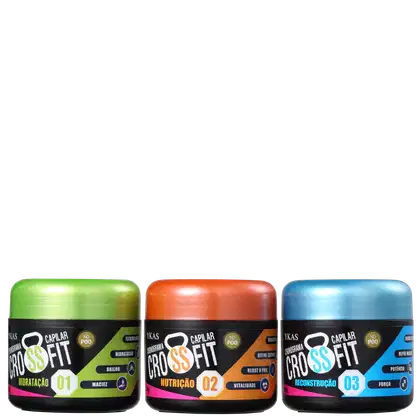 Imagem do produto Kit YKAS Crossfit Cronograma Capilar Express No Poo (3 Produtos)