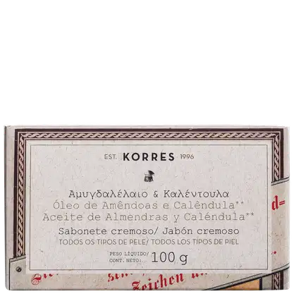 Imagem do produto Korres Óleo de Amêndoas e Calêndula - Sabonete em Barra 100g