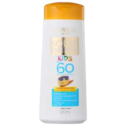 Imagem do produto L'Oréal Paris Solar Expertise Kids Loção Protetora FPS 60 - Protetor Solar Infantil 120ml