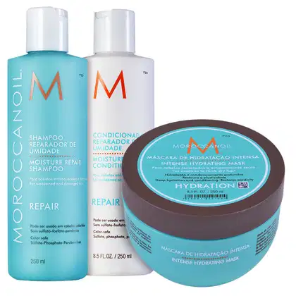 Imagem do produto Kit Moroccanoil Repair Hydrating Mask (3 Produtos)