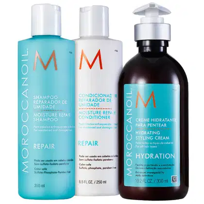 Imagem do produto Kit Moroccanoil Repair Hydration Creme (3 Produtos)