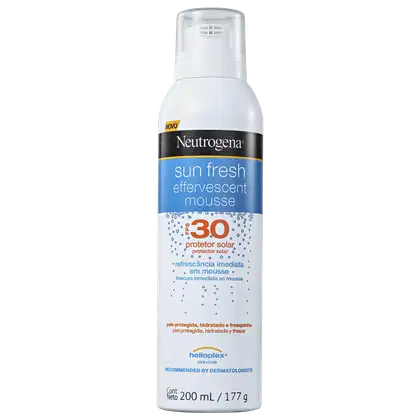 Imagem do produto Neutrogena Sun Fresh Effervescent FPS 30 - Protetor Solar em Mousse 200ml