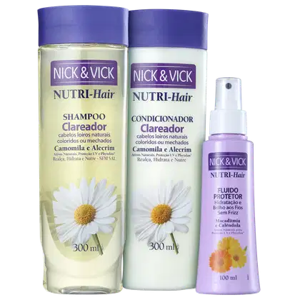 Imagem do produto Kit Nick & Vick NUTRI-Hair Brilho sem Frizz (3 Produtos)