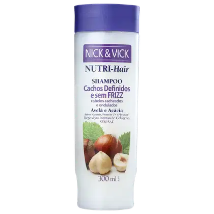 Imagem do produto Nick & Vick NUTRI-Hair Cachos Definidos e Sem Frizz - Shampoo 300ml