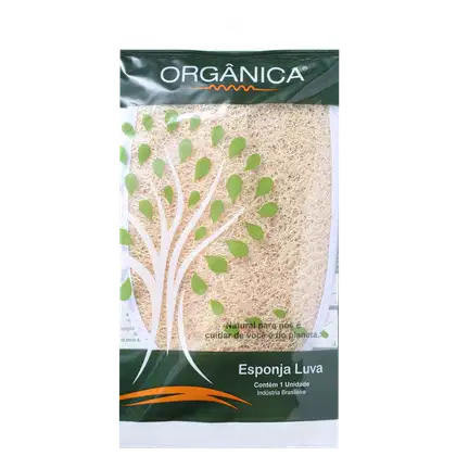 Imagem do produto Orgânica Esponja Luva Meio Oval - Esponja de Banho (1 unidade)