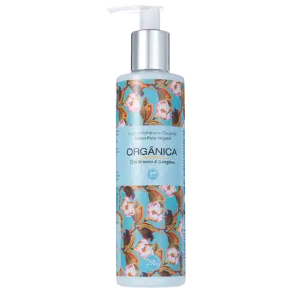 Imagem do produto Orgânica Puro Vegetal Chá Branco e Gengibre - Loção Hidratante Corporal 250ml
