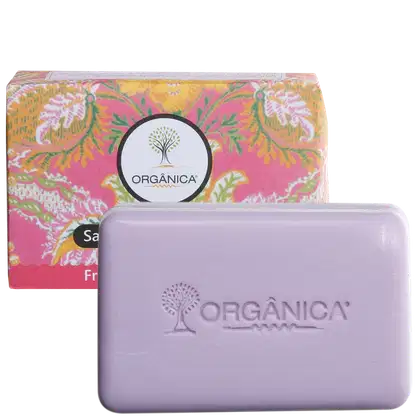 Imagem do produto Orgânica Puro Vegetal Framboesa e Orquídea - Sabonete em Barra 90g