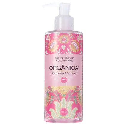 Imagem do produto Orgânica Puro Vegetal Framboesa e Orquídea - Sabonete Líquido 250ml