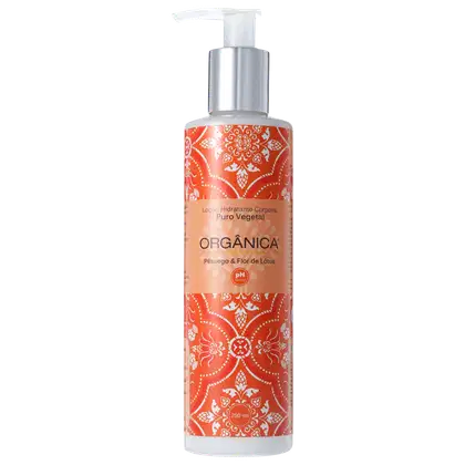 Imagem do produto Orgânica Puro Vegetal Pêssego e Flor de Lótus - Loção Hidratante Corporal 250ml
