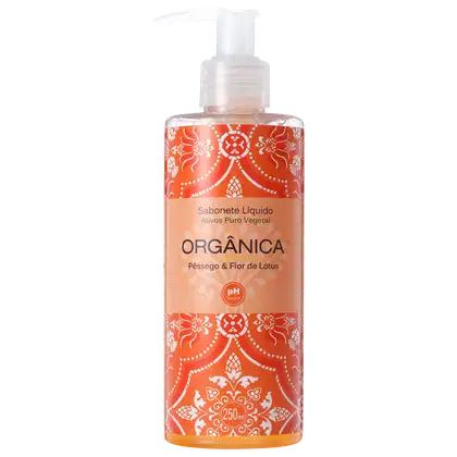 Imagem do produto Orgânica Puro Vegetal Pêssego e Flor de Lótus - Sabonete Líquido 250ml