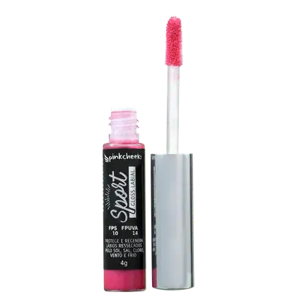 Imagem do produto Pink Cheeks Sport Make Up FPS10 Deep Pink - Gloss Labial 4g