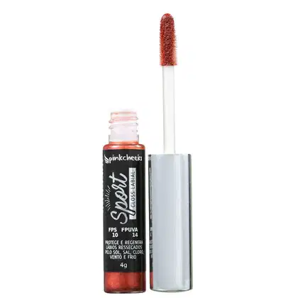 Imagem do produto Pink Cheeks Sport Make Up FPS10 Fire Red - Gloss Labial 4g