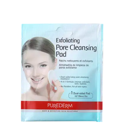 Imagem do produto Purederm Exfoliating Pore Cleansing Pads - Lenço Esfoliante para Limpeza Profunda (1 unidade)