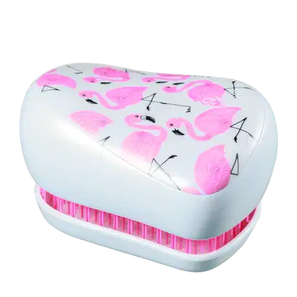 Imagem do produto Tangle Teezer Compact Styler Flamingo Branca - Escova de Cabelo
