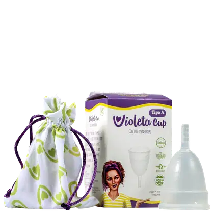 Imagem do produto Violeta Cup Transparente Tipo A (+30 anos ou com filhos) - Coletor Menstrual
