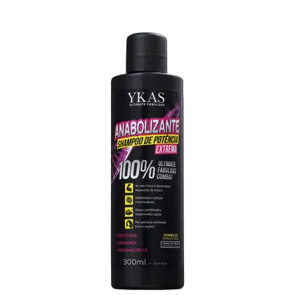 Imagem do produto YKAS Anabolizante Capilar de Potência - Shampoo 300ml