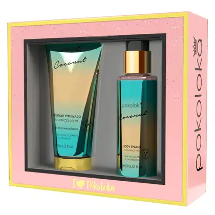 Kit Body Splash 60ml + Hidratante Coconut 60ml - Pokoloka