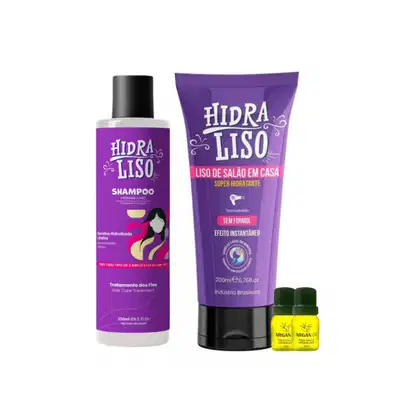 Imagem do produto Progressiva sem formol Hidra Liso 200ml + Shamapoo 250 Ml
