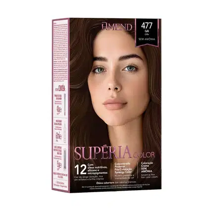 Imagem do produto Amend Tonalizante Kit Superia Color 477 Cafe