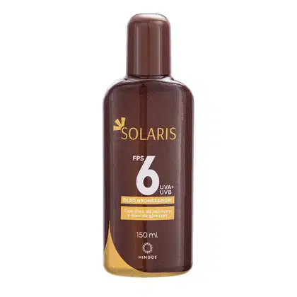 Imagem do produto Óleo Bronzeador FPS 6 Uva E Uvb Solaris 150ml