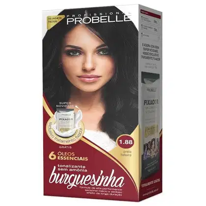 Imagem do produto TINTURA PROBELLE BURGUESINHA SEM AMONIA 1.88 PRETO TABACO
