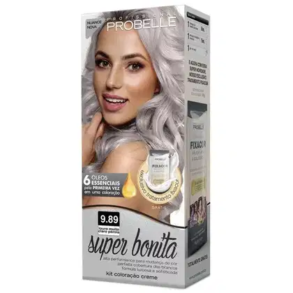 Imagem do produto TINTURA PROBELLE SUPER BONITA 9.89 LOURO MUITO CLARO PEROLA