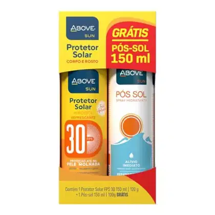 Imagem do produto KIT PROTETOR SOLAR ABOVE SUN 150ML FPS30 AERO +POS SOL 150ML