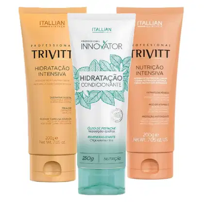 Imagem do produto Trivitt & Innovator 3 Máscaras Para Hidratação e Nutrição Capilar Profissional