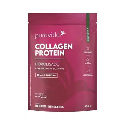 Imagem do produto Puravida Collagen Protein Colágeno Berries Silvestres 450g