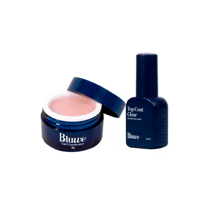 Imagem do produto Gel Construtor Universal Bege e Top Coat Clear Bluwe