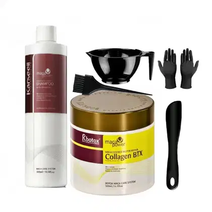 Imagem do produto Karseell Máscara KBotox Collagen 500g + Shampoo Maca Power 300ml - Liso Perfeito