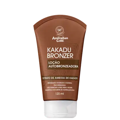 A imagem mostra a Loção Autobronzeadora Kakadu Bronzer de Australian Gold.
