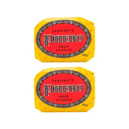 Imagem do produto Dois Sabonetes em Barra de Glicerina Odor de Rosas Phebo