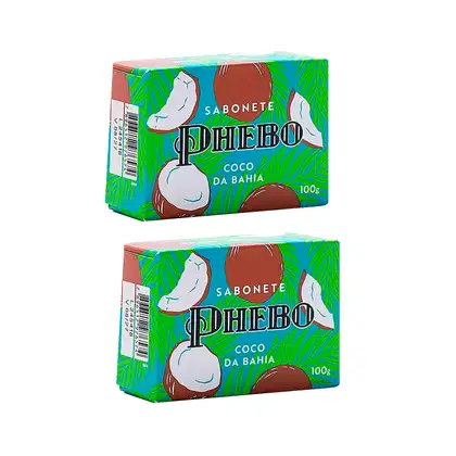 Imagem do produto Dois Sabonetes em Barra Coco da Bahia Phebo