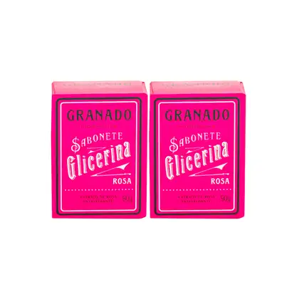 Imagem do produto Dois Sabonetes em Barra de Glicerina Rosa Granado