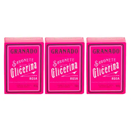 Imagem do produto Trio Sabonetes em Barra de Glicerina Rosa Granado