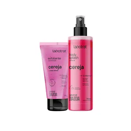 Imagem do produto KIT ESFOLIANTE CEREJA 150GR + BODY SPLASH CEREJA 190ML - LABOTRAT