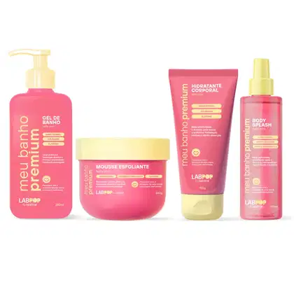 Imagem do produto KIT BELLE PINK MEU BANHO PREMIUM LABPOP LABOTRAT (4 PRODUTOS)