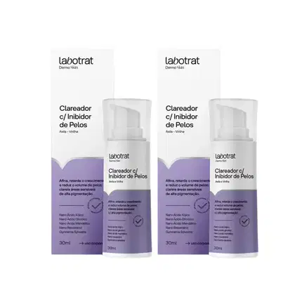 Imagem do produto KIT COM 2 CLAREADOR C/ INIBIDOR DE PELOS DERMO SKIN - LABOTRAT