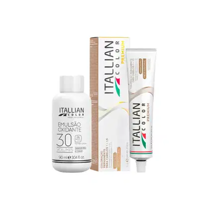 Imagem do produto Itallian Color Premium 4.00 Castanho Plus + OXI 30vol 90ml