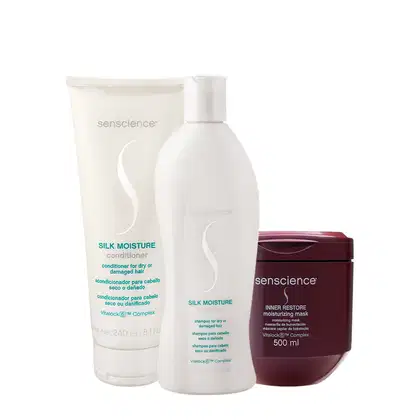 Imagem do produto Kit Senscience Silk Moisture Inner Restore Home Care (3 Produtos)