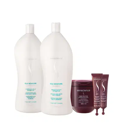 Imagem do produto Kit Senscience Silk Moisture Inner CPR Salon Total Ampola (5 produtos)