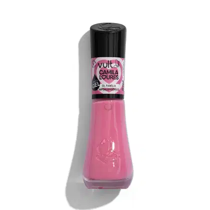 Imagem do produto Esmalte Efeito Gel Rosa Oi, Família! Camila Loures 8ml